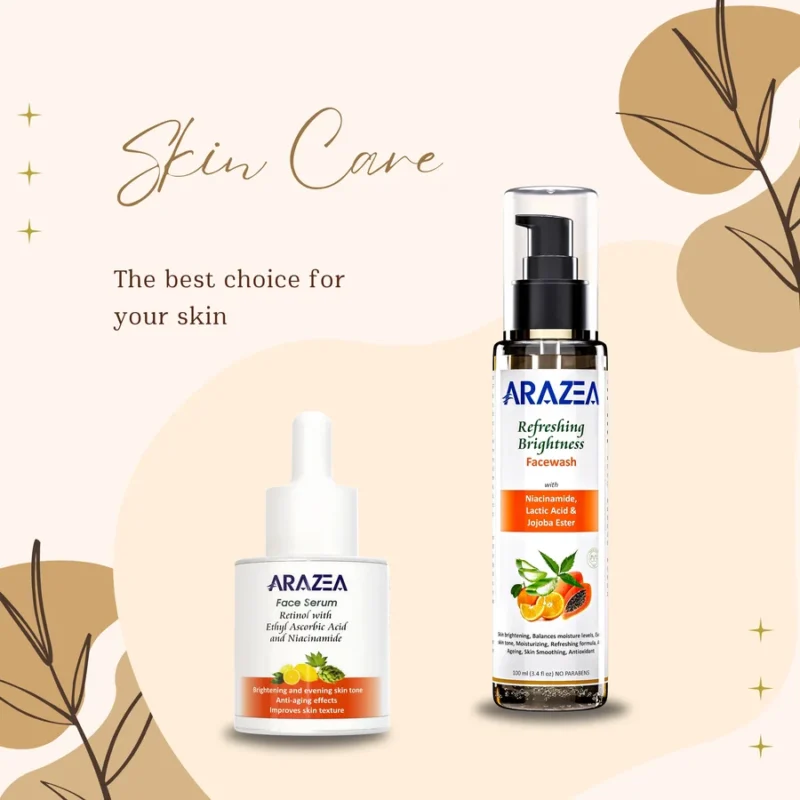 arazea oil control facewash with brightening serum