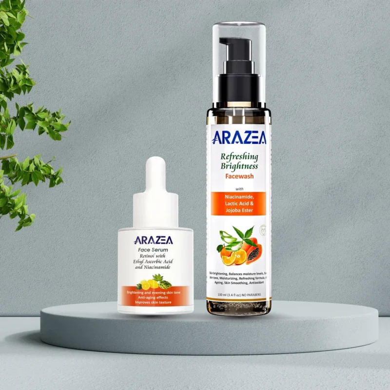 arazea oil control facewash with anti aging serum