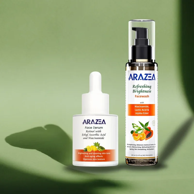 arazea brightness facewash with skin brightening serum