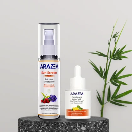 arazea sunscreen spf 50 with skin brightening serum