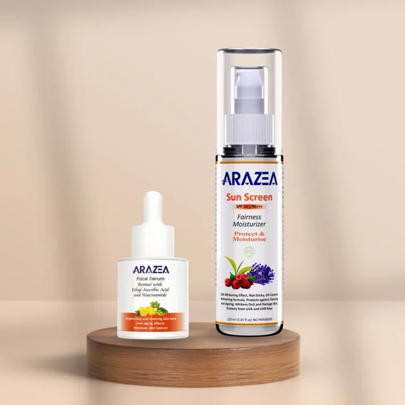 arazea skin brightening serum with sunscreen spf 50