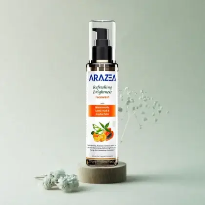 Arazea Refreshing Brightening Face Wash with Lactic Acid, Niacinamide and Jojoba Ester